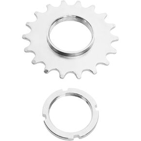 Bike Sprocket Fixed Single Speed Cog Thread Ribg High Strength Steel Bicycle Flywheel Sprockets Parts for Fixed Gear Bike with Lock Ring