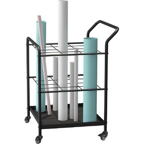 Blueprint Holder Rack 12 Slots for Long & Short Roll Files, Metal Blueprint Storage Rack Cart, Blueprint Rack Blueprint Organizer for Construction Plan, Rolled Maps, Posters in Saudi Arabia
