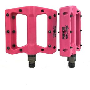 Mountain Bike Pedals Nylon Fiber MTB Pedals for Mountain and Road Bikes Flat Platform Bicycle Pedal for BMX MTB 9/16"