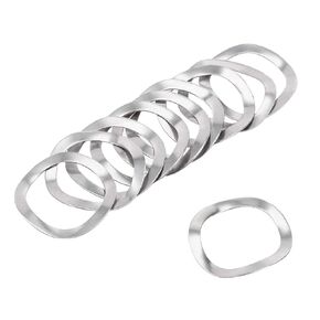 uxcell 10Pcs 0.49" x 0.71" x 0.01" 304 Stainless Steel Wave Spring Washer for Screw Bolt