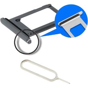 MMOBIEL SIM Card Slot Tray Holder Replacement Compatible with iPhone XR - 6.1 inch - 2018 - Incl. Rubber Gasket and Sim Pin - White