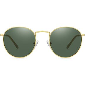 DUCO Retro Round Polarized UV400 Sunglasses for Men Women Vintage Polarized Sun Glasses Classic Vintage Shades DC3048