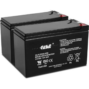 Casil 12V 8Ah Replacement Battery Compatible with APC Back-UPS ES BE550G APC Back-UPS ES 650 APC Back-UPS XS 1300VA BX1300LCD 2 Pack