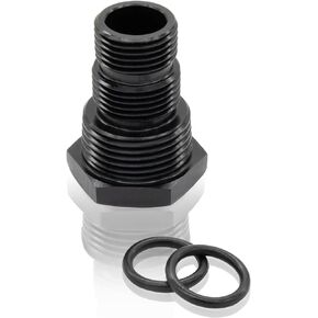 Oil Filter Adapter, Thread Adapter Reducer Fuel Line Fitting 1/2-28 Female to 3/4-16 13/16-16 3/4 NPT Male Hose Adapter Reducer Fitting Connector