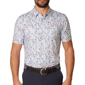 Robert Graham Men's Oakes Short Sleeve Knit Polo Shirt