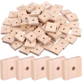 NOLITOY 100 Pcs Parrot Bite Toys Wooden Blocks Bird Chewing Toys Mini Wood Chips DIY Craft for Parrot Playing Chewing