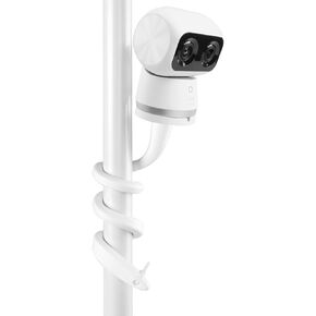 Flexible Twist Clamp Mount Compatible with Eufy Security Indoor Cam S350 Camera, Flexible Twist Gooseneck Mounting Bracket No Tools or Wall Damage Required (White)