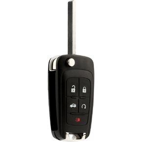 Key Fob fits 2010-2017 Buick Allure Encore Lacrosse Regal Verano/Chevy Camaro Cruze Equinox Impala Malibu Sonic/GMC Terrain Keyless Entry Remote Flip 2010 2011 2012 2013 2014 2015 2016 2017