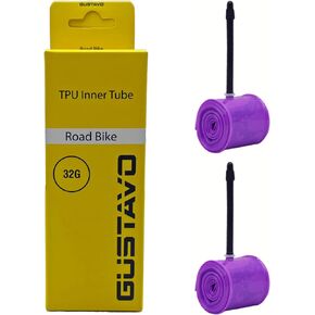 2-Pack Ultralight TPU Inner Tube 700C x 23-32C Road Bicycles TPU Tire 45/65/85mm French Valve Tube Replacement