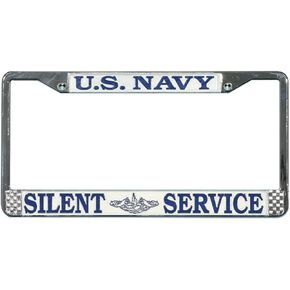 Honor Country US Navy Submarine Silent Service License Plate Frame