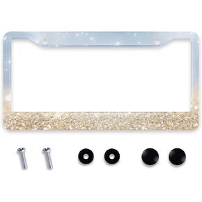 Smooffly America Flag Painted on Old Wood License Plate Frame for Car Decorative Accessories Rustproof License Plate Cover with Screws for Standard Us Canada License Plate Holder 12.2 x 6.3 Inch