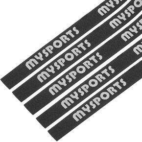 PATIKIL 18x0.4 Table Tennis Racket Edge Tape, 5 Pack Ping-Pong Racquet Side Tape Protect The Edges of Rubber and Blade for Paddles Racket, Black