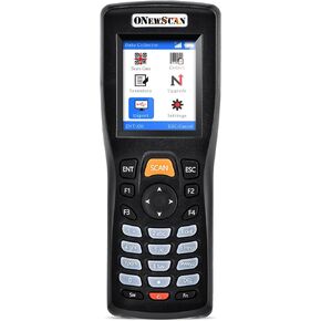 Onewscan Inventory Scanner, Wireless Barcode Scanner 1D&2D&PDF417 Portable Handheld QR Barcode Reader for Collector Data Terminal Inventory Device with 2.2 Inch TFT Color Screen