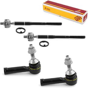 Metrix Premium 4 PCS Inner and Outer Tie Rod End Kit EV800776, ES800222 Fits 2010-2015 Ford Flex, 2010-2015 Ford Taurus, 2010-2016 Lincoln MKS, 2010-2015 Lincoln MKT