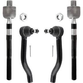 BOXI 4pcs Front Inner & Outer Tie Rod Ends Replacement for Nissan Altima 2007 2008 2009 2010 2011 2012 | EV800356 ES800357 ES800358