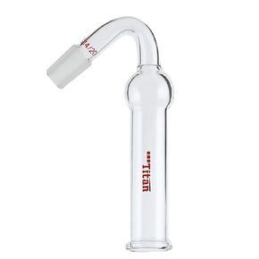 ADAMAS-BETA Glass Drying Tube Adapter 75 Degree Bent Lab Drying Tubes with 24/40 Standard Taper Joint Lab Glassware