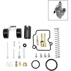VM22 Carburetor Repair Kit Motorcycle Mikuni Round Slide Carb Rebuild Kits Gasket Float Jets Needle Screws Spring for Yamaha YBR125 Pit Dirt Bike ATV Quad Motorbike