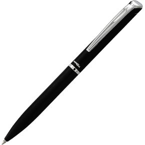 قلم جل سائل فاخر من Pentel EnerGel Style، (0.7 مم) خط متوسط، أسطوانة ذهبية، حبر أسود مع صندوق هدايا (BL2007XABX)