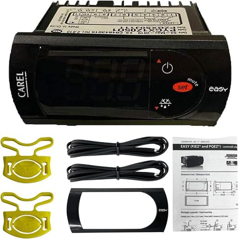 PZGXS0J111 ترموستات درجة الحرارة مع مجسات استشعار درجة الحرارة 115 فولت، ترموستات درجة حرارة جديد متوافق مع كاريل وجميع أنواع الثلاجة (الملحقات الكاملة)، أسود in Kuwait