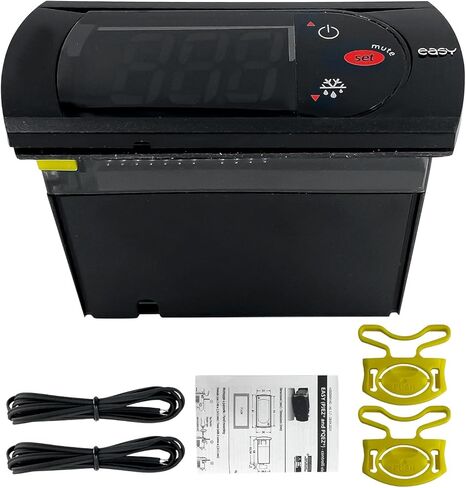 PZGXS0J111 ترموستات درجة الحرارة مع مجسات استشعار درجة الحرارة 115 فولت، ترموستات درجة حرارة جديد متوافق مع كاريل وجميع أنواع الثلاجة (الملحقات الكاملة)، أسود in Kuwait