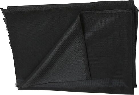 Speaker Grill Cloth, Polyester Breathable Speaker Mesh Fabric Protector, Transparent Speaker Stereo Cover Apply to Decoration, Waterproof, Dustproof (Black) in Saudi Arabia