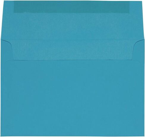 مغلفات دعوة ملونة مقاس A8 من JAM PAPER - 5 1/2 × 8 1/8 - أزرق معاد تدويره - 50/عبوة in Saudi Arabia