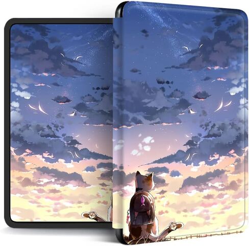 Case for Kindle Paperwhite 2015/2013/2012 Flip Case Leather PU Silicone Cover Magnetic Auto Wake Up/Sleep Anti-Scratch Shell Tree Green Plant Pattern Kindle Paperwhite 7th/6th/5th Gen (1) in Saudi Arabia