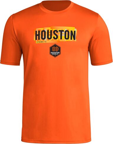 adidas Men's Houston Dynamo Local Pop Short Sleeve Pre-game T-shirt in Saudi Arabia