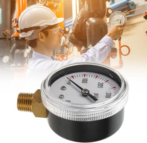 مقياس الضغط الميكانيكي 1/4 بوصة NPT الموضوع 0-600 رطل لكل بوصة مربعة 50 مللي متر قطر الاتصال الهاتفي السفلي مقياس الضغط للتركيب المائي وزيت الهواء in Saudi Arabia