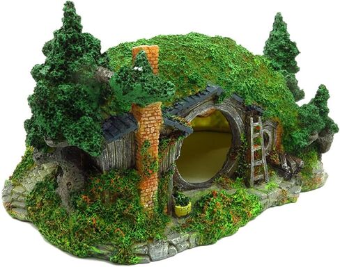 ديكورات حوض السمك، ديكور حوض السمك الكبير، ديكور الزواحف، ديكور منزل الهوبيت مع كهف سمكة بيتا in Kuwait