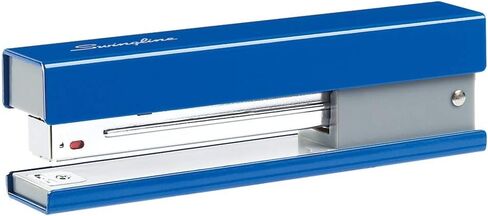 Swingline Stapler, Desktop Stapler, Full Strip, 20 Sheets, Chrome/Blue Accent (S7087830) in Saudi Arabia