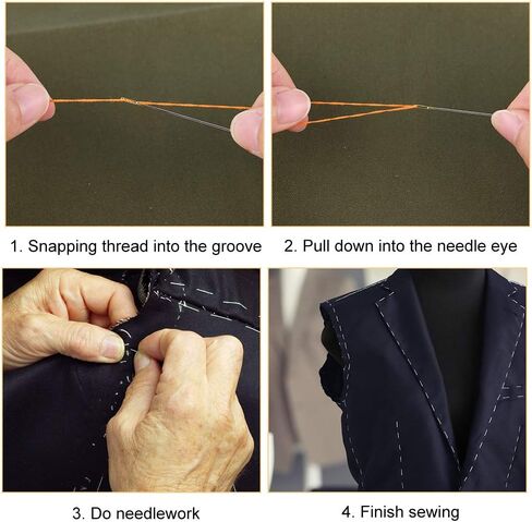 FEPITO 66 قطعة إبر خياطة ذهبية إبر خيوط ذاتية إبر يدوية خياطة دبابيس أدوات خياطة يدوية مطرزة in Kuwait