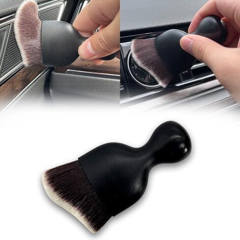 فرشاة تفاصيل داخلية للسيارة، فرشاة تنظيف غبار بشعيرات فائقة النعومة، فرشاة تنظيف السيارة، أداة تنظيف داخلية للسيارة لألواح التنظيف، فتحة تهوية، كمبيوتر، جلد (وردي) in Kuwait