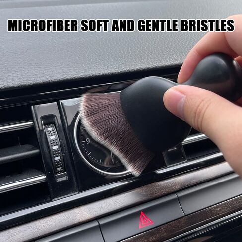 فرشاة تفاصيل داخلية للسيارة، فرشاة تنظيف غبار بشعيرات فائقة النعومة، فرشاة تنظيف السيارة، أداة تنظيف داخلية للسيارة لألواح التنظيف، فتحة تهوية، كمبيوتر، جلد (وردي) in Kuwait
