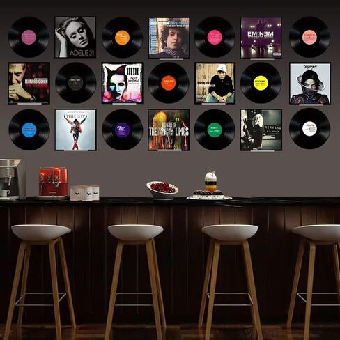 WANLIAN Vinyl Record Holder 6 Pack, Clear Vinyl Record Shelf Wall Mount, Acrylic Album Record Holder Display Your Daily LP Listening in Office Home in Saudi Arabia