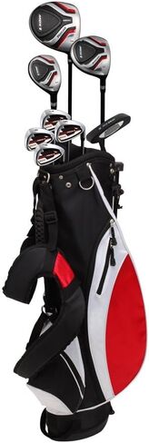 Precise Teenager Complete Golf Set Includes Titanium Driver, S.S. Fairway, S.S. Hybrid, S.S. 7-PW Irons, Putter, Stand Bag, 3 H/C's Teen Ages 13-16 Right Hand & Left Hand Available! in Saudi Arabia