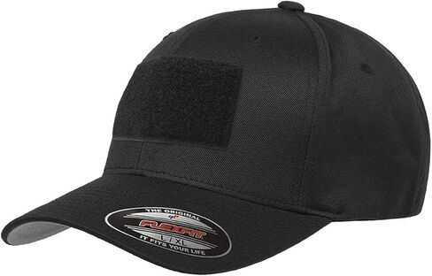 E6G Black Fitted Flexfit Tactical Operator Hat with Hook & Loop - L/XL in Kuwait