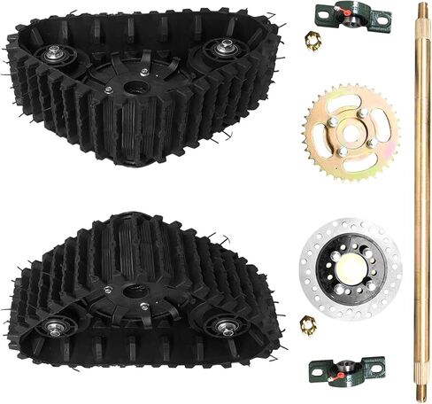 600 مللي متر 24 "مجموعات تجميع مسار المحور الخلفي لـ Go Kart ATV رباعية العجلات الخلفية الثلوج الرمال الثلج لتقوم بها بنفسك استخدام المعدن الأسود in Kuwait