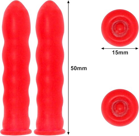 swzhai 50 جهاز كمبيوتر شخصي غطاء السد، الأحمر السد التوقف غطاء السد قبعات أنبوب لختم أنابيب السد، السد أنبوب السدادة قبعات السد أداة التشطيب لختم والحفاظ على in Kuwait