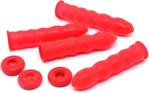 swzhai 50 جهاز كمبيوتر شخصي غطاء السد، الأحمر السد التوقف غطاء السد قبعات أنبوب لختم أنابيب السد، السد أنبوب السدادة قبعات السد أداة التشطيب لختم والحفاظ على in Kuwait