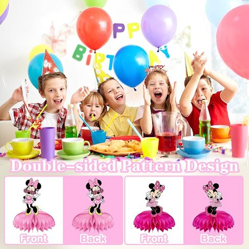 9 Pcs Princess Pea-ch Theme Honeycomb Centerpieces Table Decorations, Cute Princess Pea-ch Birthday Party Supplies for Girls Boys, Princess 3D Double Side Centerpiece Table Decorations in Saudi Arabia