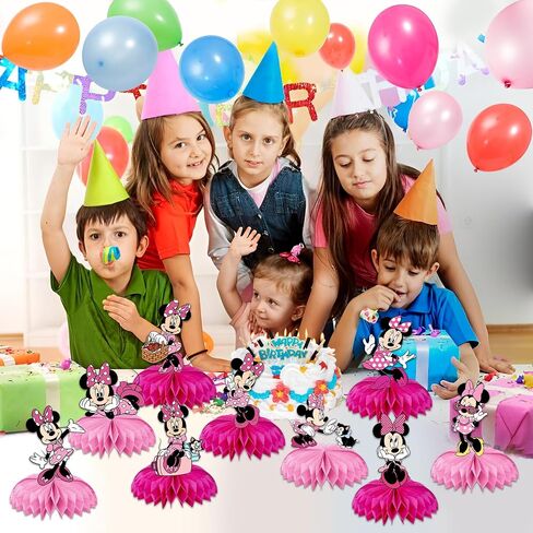 9 Pcs Princess Pea-ch Theme Honeycomb Centerpieces Table Decorations, Cute Princess Pea-ch Birthday Party Supplies for Girls Boys, Princess 3D Double Side Centerpiece Table Decorations in Saudi Arabia