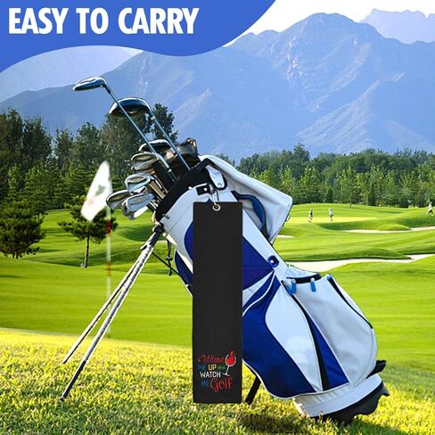 منشفة جولف مطرزة من Win Me Up and Watch Me Golf، ملحقات الجولف للرجال والنساء، هدية جولف للرجال والنساء، هدية تقاعد للأب الجد محبي الجولف in Saudi Arabia