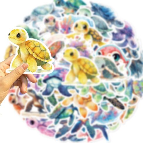 Cute Whale Animals Stickers for Kids 50PCS Ocean Animals Aesthetic Stickers in Saudi Arabia