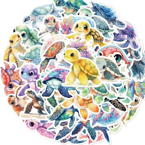 Cute Whale Animals Stickers for Kids 50PCS Ocean Animals Aesthetic Stickers in Saudi Arabia