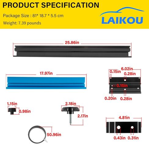 استبدال سياج المنشار الحزامي لـ KMS7200 متوافق مع زاوية الانجراف لشفرة المنشار الشريطية مقاس 14 بوصة والقطع الدقيق وقياس ملحقات السكك الحديدية لمنضدة العمل in Kuwait