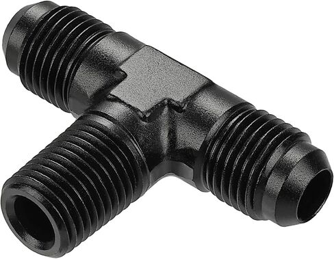 EVIL ENERGY 8AN Tee Male Flare to 3/8 NPT on Side Branch T Fitting Adapter Aluminum Black in Saudi Arabia