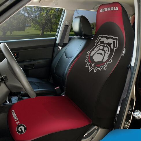 Coverking USCSELA117 غطاء مقعد دلو جامعة جورجيا (الجامعة 50/50) مناسب عالميًا in Kuwait
