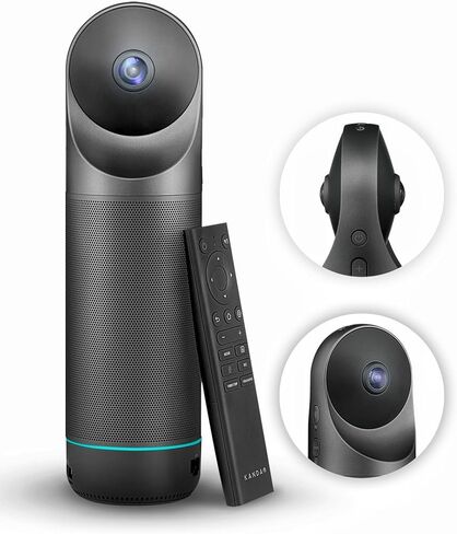 كاميرا مؤتمرات فيديو KanDao Meeting Pro بزاوية 360 درجة مع ميكروفونات ومكبرات صوت، تتبع الذكاء الاصطناعي، تكبير ذكي، تركيز تلقائي، نظام كاميرا غرفة اجتماعات مستقل 4 في واحد، Wi-fi/HDMI/USB in Kuwait