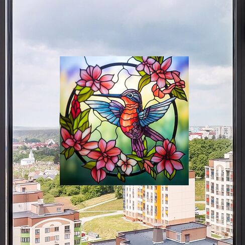 WBQMUNY 3Pcs Hummingbird Window Clings,Static Stickers Decor for Glass Windows and Doors,Non-Adhesive Vinyl Cling to Alert Birds (JD2068) in Saudi Arabia